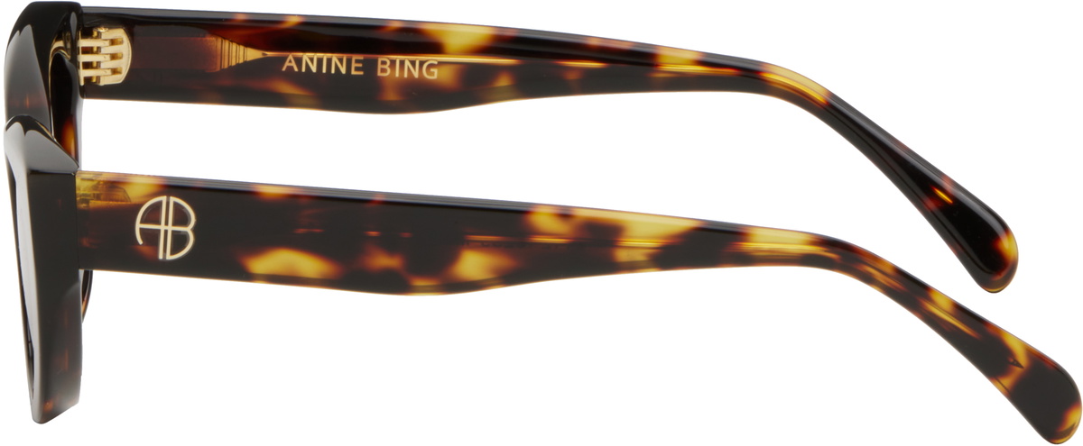 ANINE BING Brown Canned Sunglasses