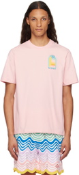 Casablanca Pink L'Arc Coloré T-Shirt