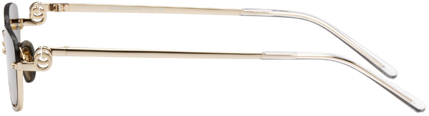 white and gold gucci sunglasses
