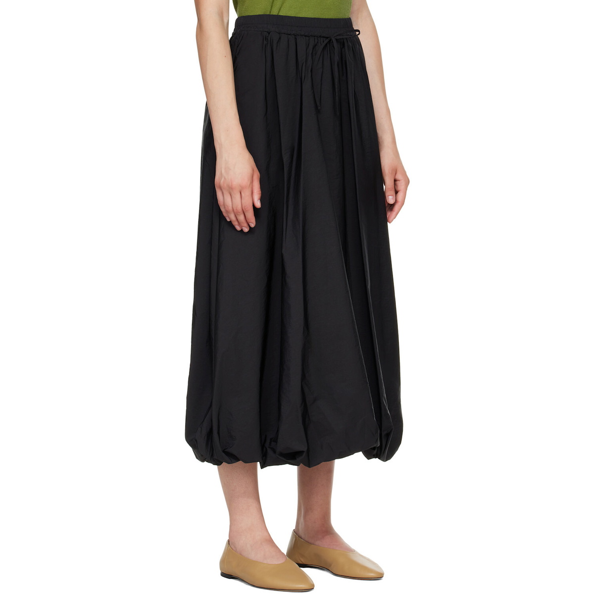 Weekend Max Mara Black Ciurma Midi Skirt