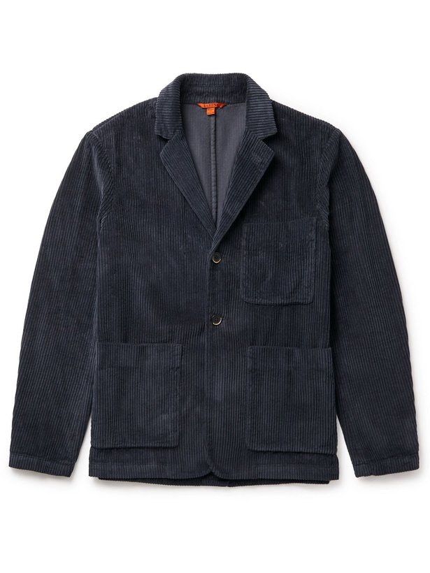 Photo: Barena - Refada Cotton-Corduroy Overshirt - Blue