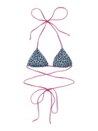 MC2 Saint Barth Animalier Print Bikini Top