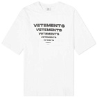 Vetements Men's Pyramid Logo T-Shirt in White