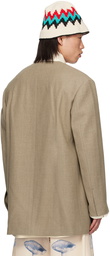 Jil Sander Taupe Padded Blazer