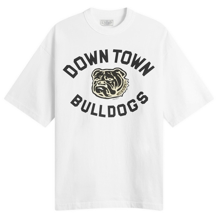 Photo: Unlikely Dry Goods Men's "BULLDOGS" Graphic T-Shirt in White