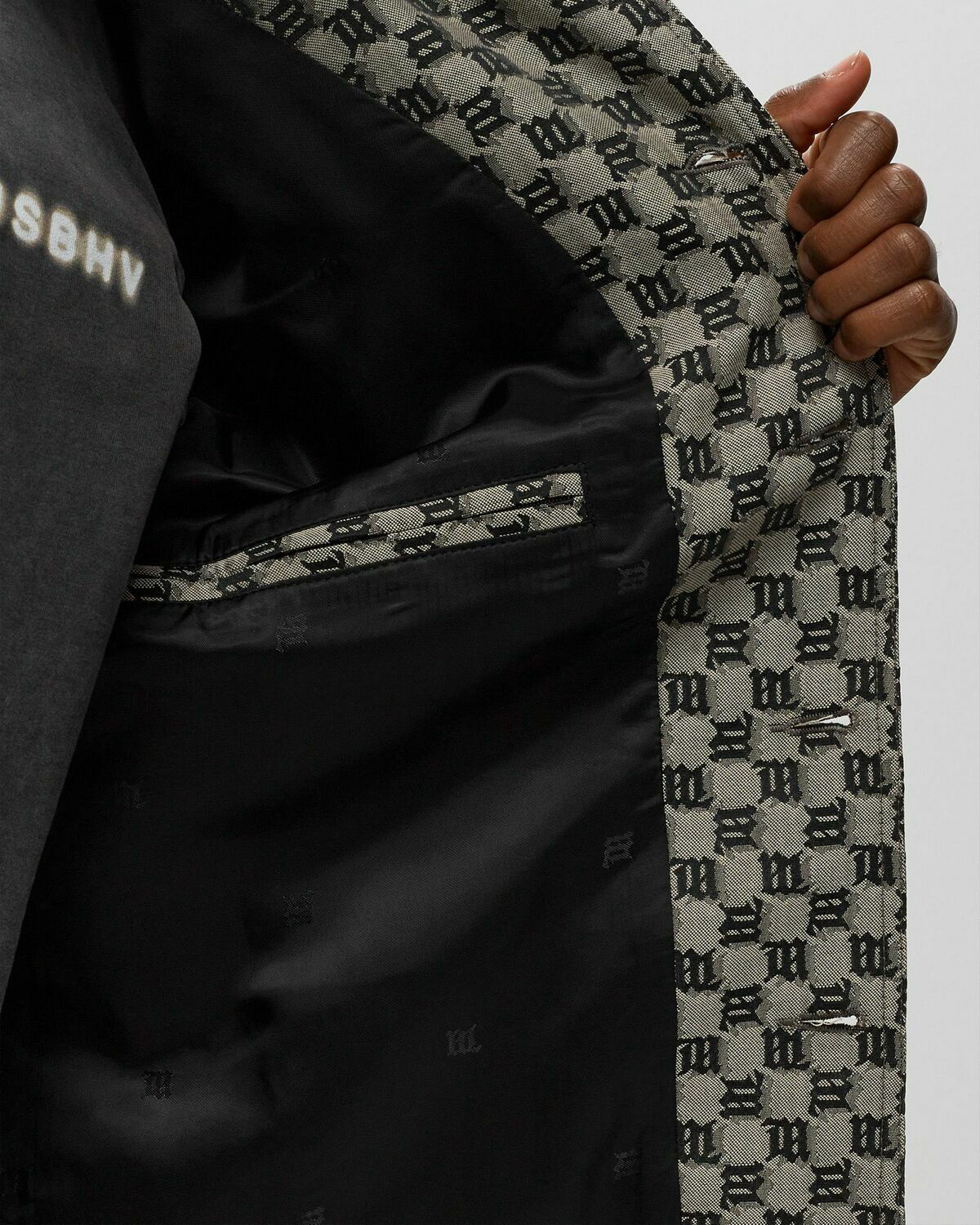 Balenciaga | Women Monogram Jacquard Nylon Puffer Jacket Black 34