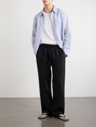 Cherry Los Angeles - Wide-Leg Linen Trousers - Black