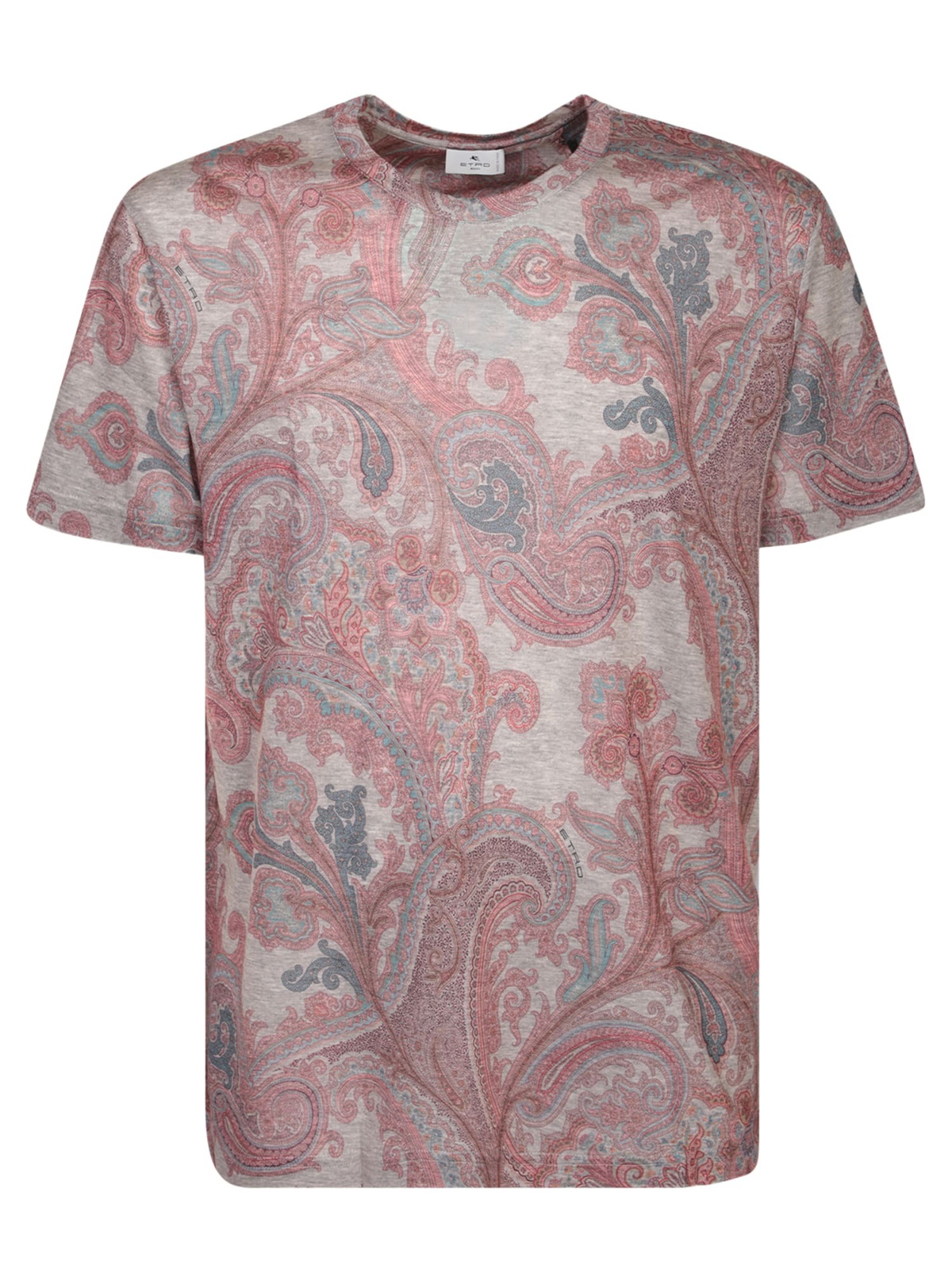 Tシャツ・カットソー ETRO COTTON JERSEY T-SHIRT WITH PEGASUS EMBROIDERY Etro T-shirt With Pegasus Embroidery Etro