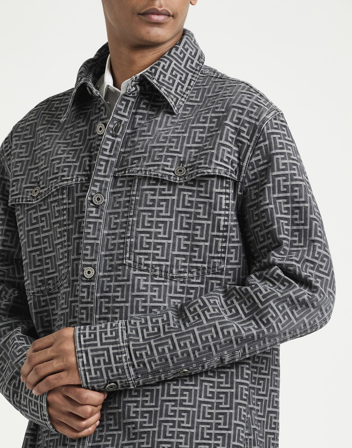 Balmain Mens Shirt in Black