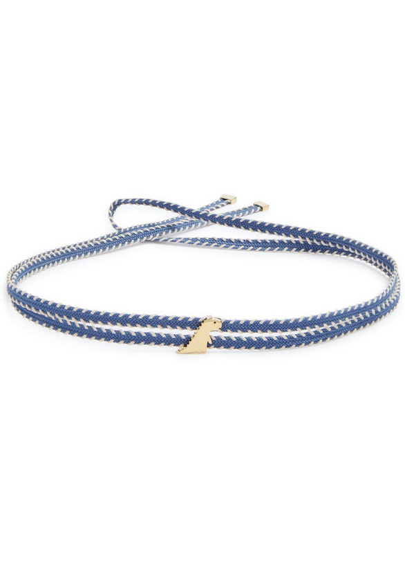 Photo: Aliita Dino Cowboy Cord Wrap Necklace - Blue - One Size