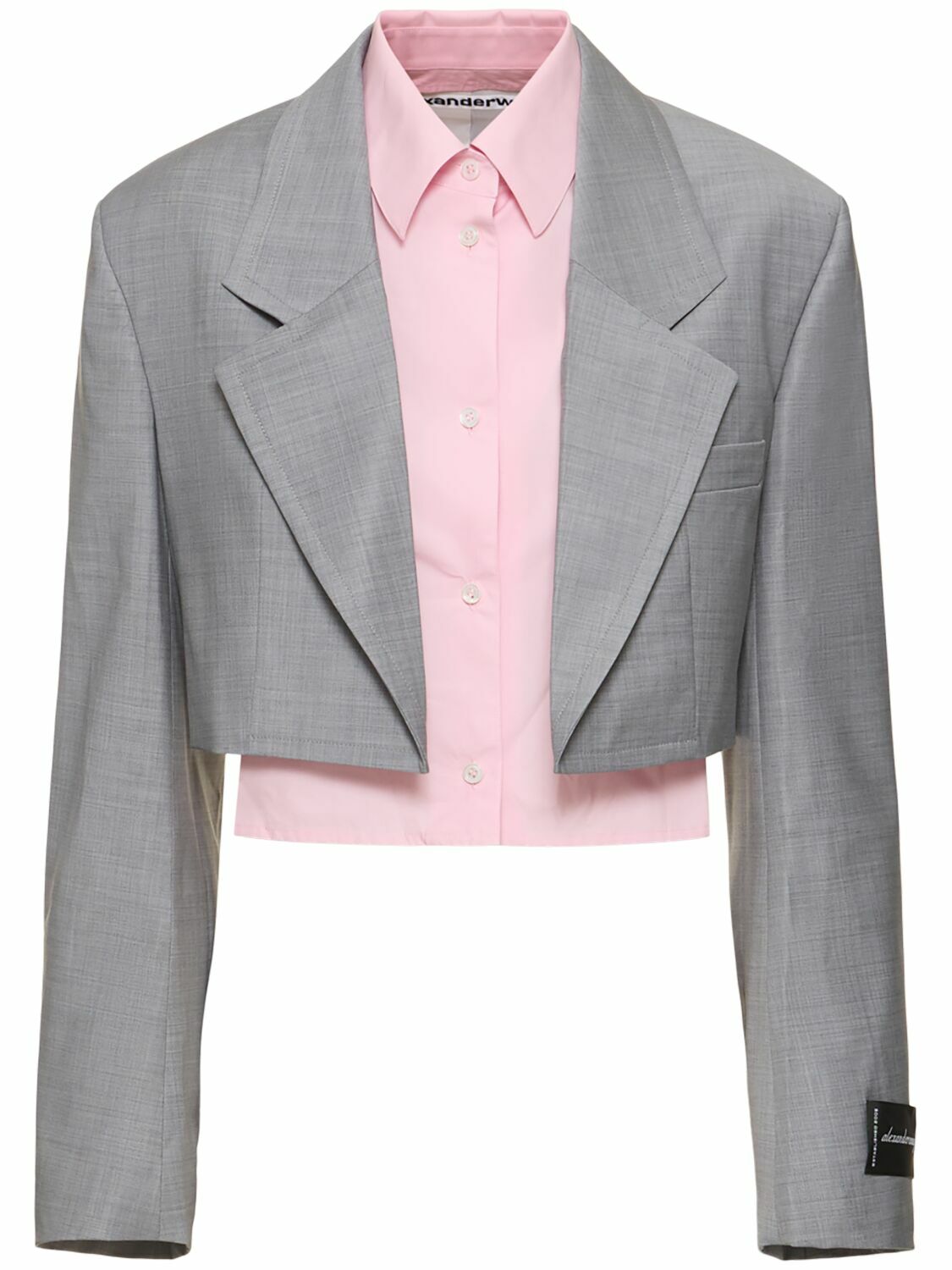 ALEXANDER WANG Pre-styled Cropped Blazer Shirt Alexander Wang