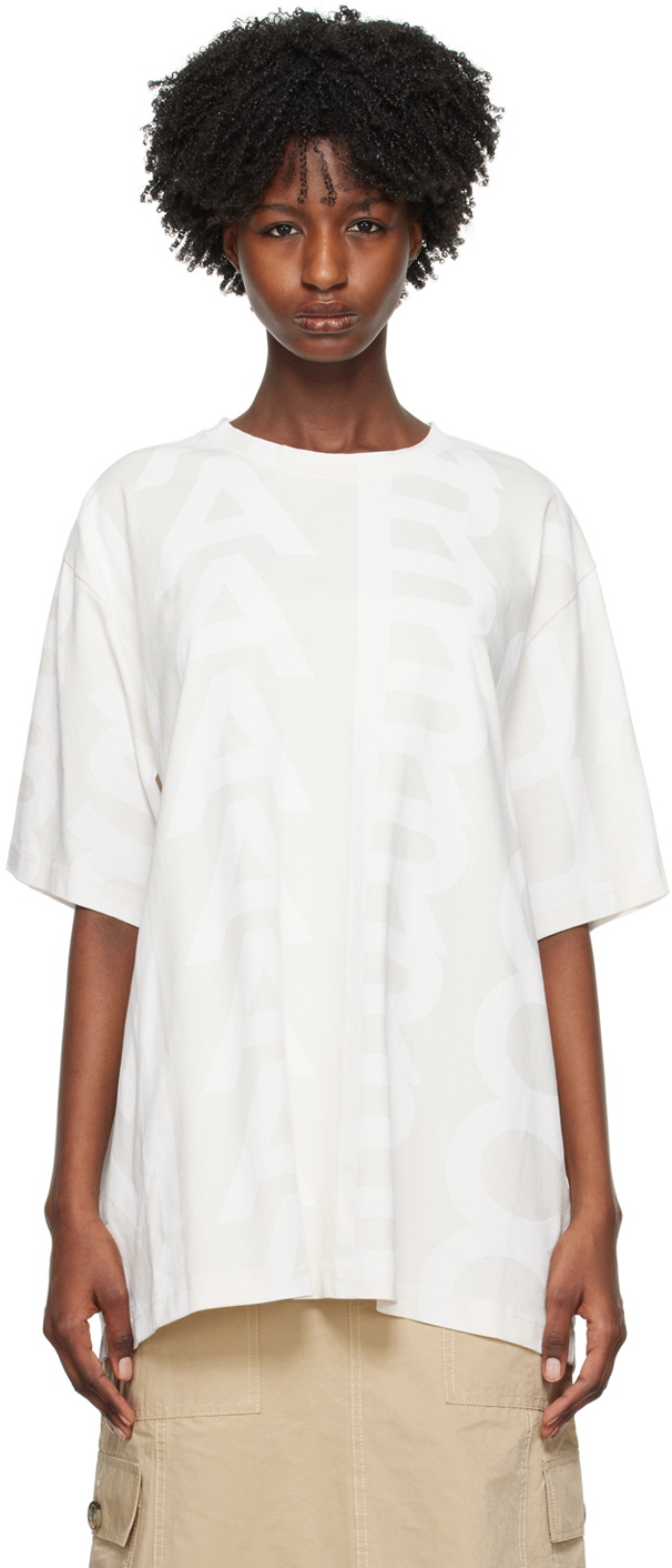 MARC JACOBS ホワイト Tシャツ ビッグTシャツ 白 Marc Jacobs The Logo Print Big T-shirt - White | Garmentory