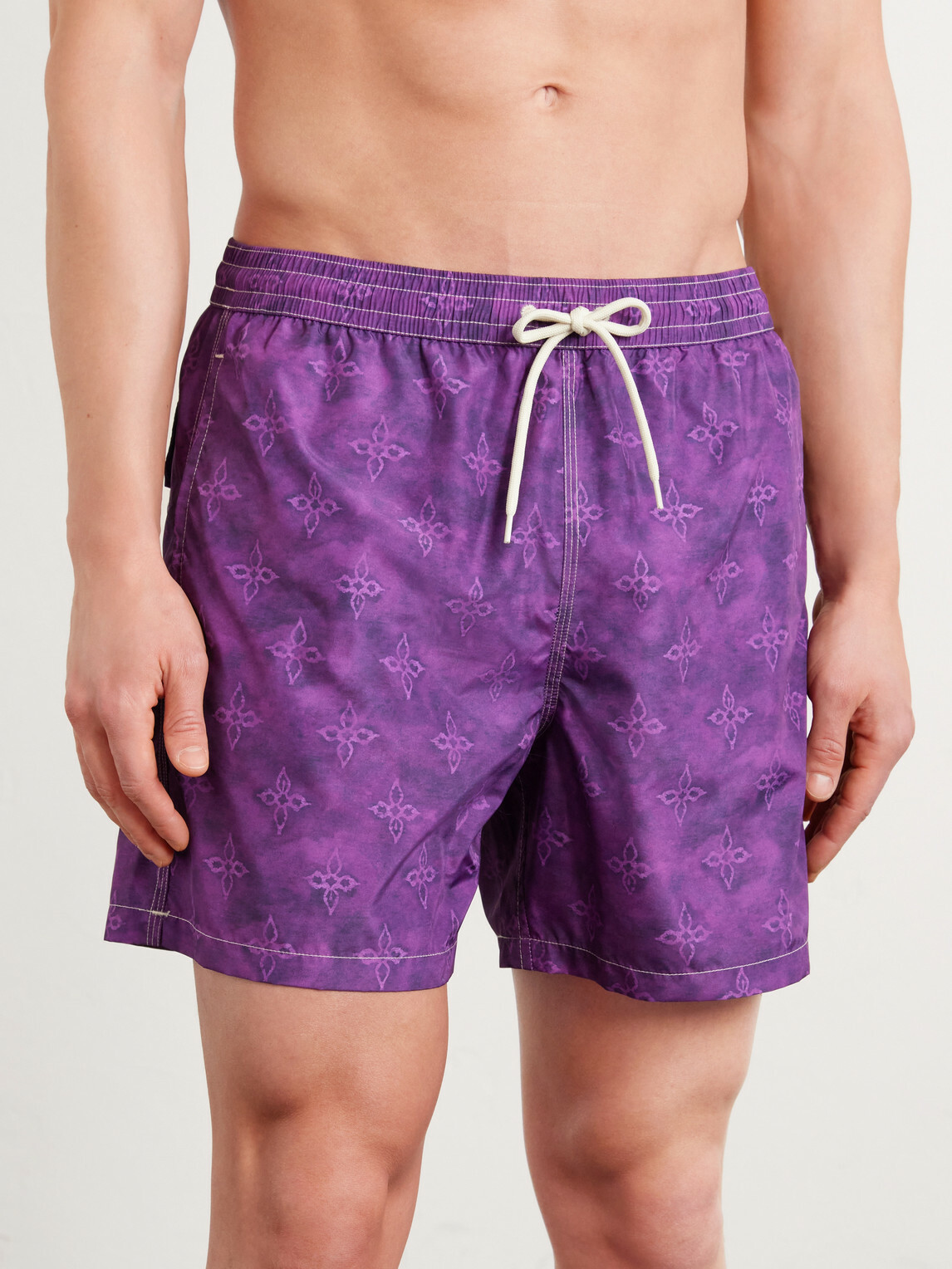 Massimo Alba - Kite Straight-Leg Mid-Length Printed Swim Shorts - Purple