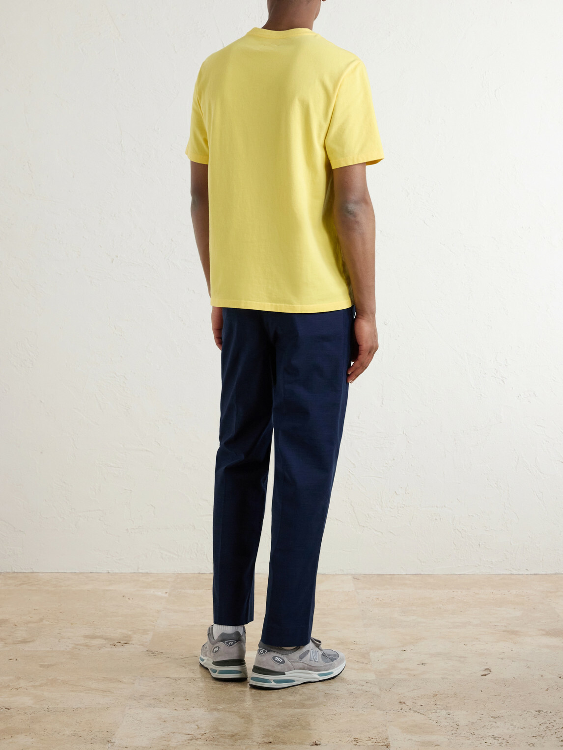 Aimé Leon Dore - Straight-Leg Pleated Cotton Trousers - Blue