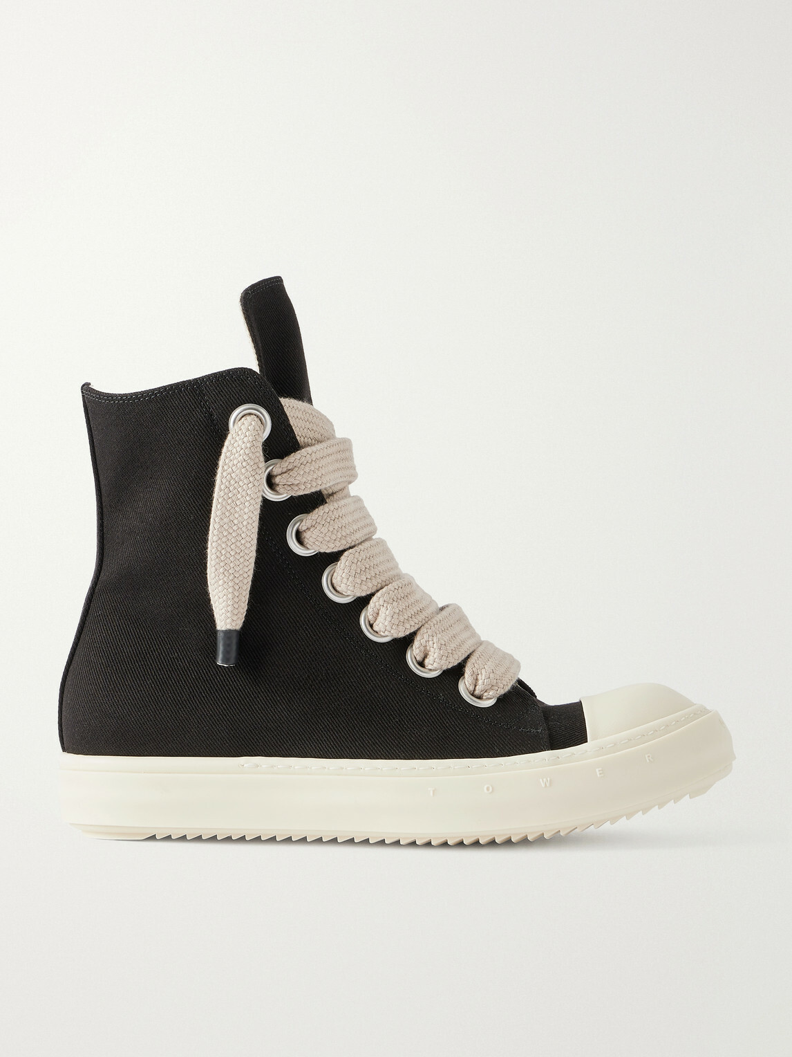 DRKSHDW by Rick Owens - Jumbolace Denim Sneakers - Black