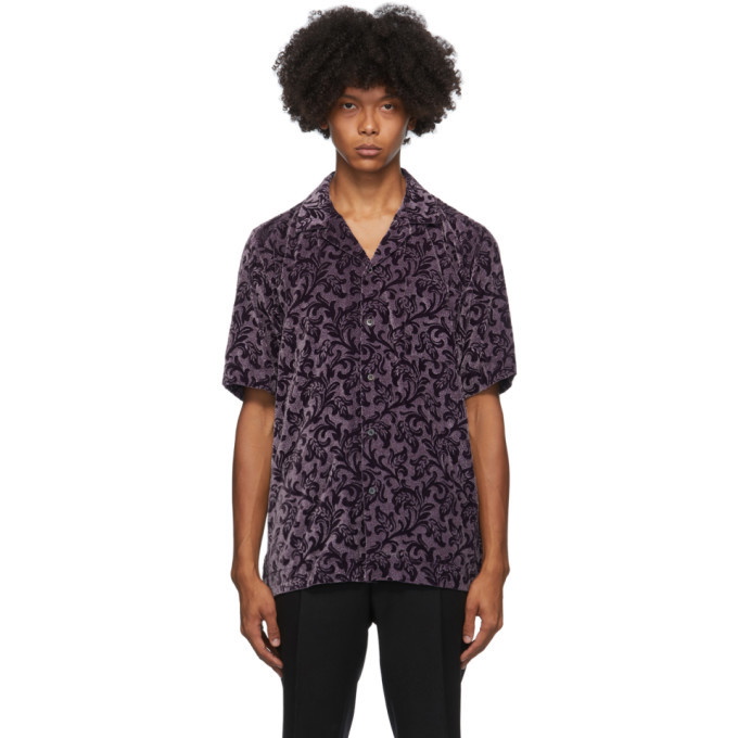 Photo: Dries Van Noten Purple Camp Short Sleeve Shirt