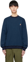 PS by Paul Smith Blue Embroidered Sweatshirt