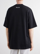 Moncler - Logo-Print Cotton-Jersey T-Shirt - Black