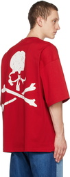 mastermind JAPAN Red Rubbed T-Shirt