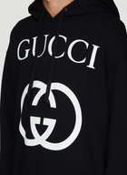 Hooded Interlocking G Sweater in Black