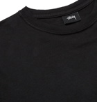 Stüssy - Printed Cotton-Jersey T-Shirt - Black