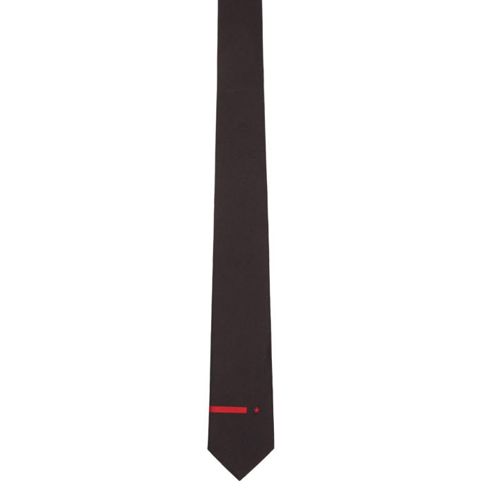 Photo: Givenchy Black and Red Star Detail Tie