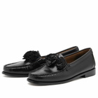 Bass Weejuns Women's Penny Flora Loafer in Black Leather