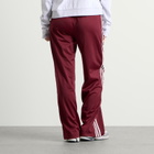 Adidas Women's Pleated Firebird Track Pant in Shadow Red