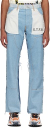 Heron Preston Navy Insideout Jeans