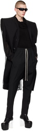 Rick Owens Black Slim Long Trousers