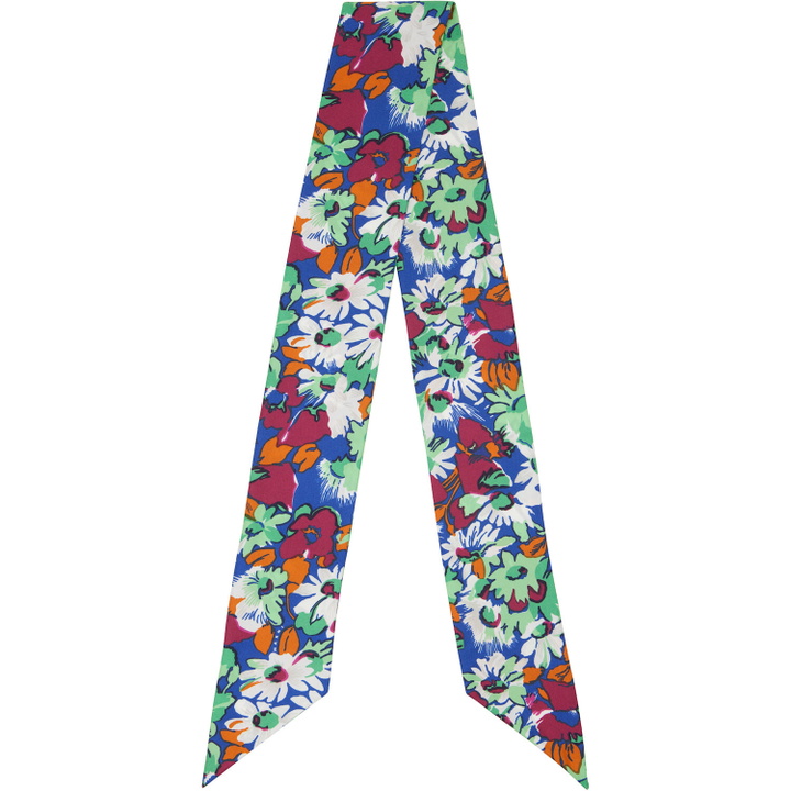 Photo: Marni Multicolor Pop Flower Silk Scarf