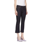 Carven Blue Cropped Flared Jeans