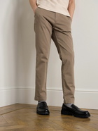 Mr P. - Adam Straight-Leg Cotton-Blend Twill Chinos - Brown