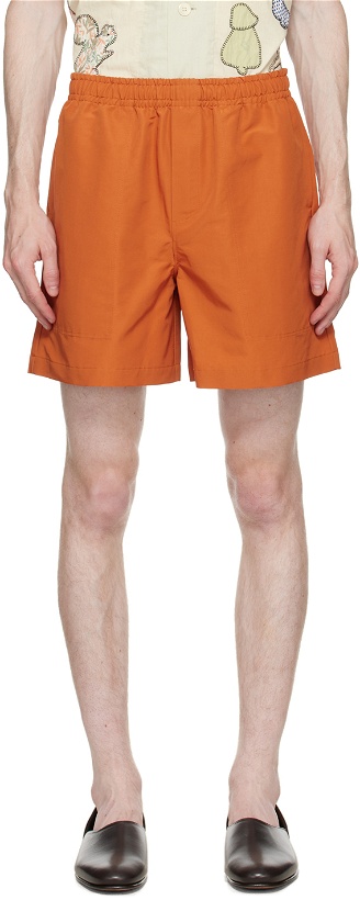 Photo: Bode Orange Spice Shorts
