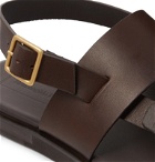 Ermenegildo Zegna - Leather Sandals - Brown