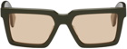 Marcelo Burlon County of Milan Khaki Paramela Sunglasses