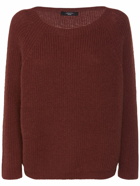 WEEKEND MAX MARA Xeno Knit Mohair Blend Crewneck Sweater