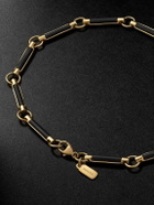 Foundrae - Element 18-Karat Gold Onyx Chain Bracelet
