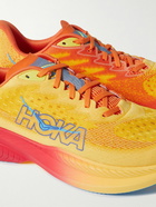 Hoka One One - Performance Mach 6 Rubber-Trimmed Mesh Running Sneakers - Orange