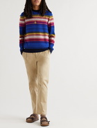 Missoni - Striped Wool-Blend Sweater - Blue