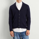 John Smedley Men's Rockford Cashmere Shawl Collar Cardigan in Midnight