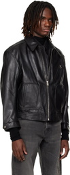 Enfants Riches Déprimés Black 'Combattimento' Leather Jacket