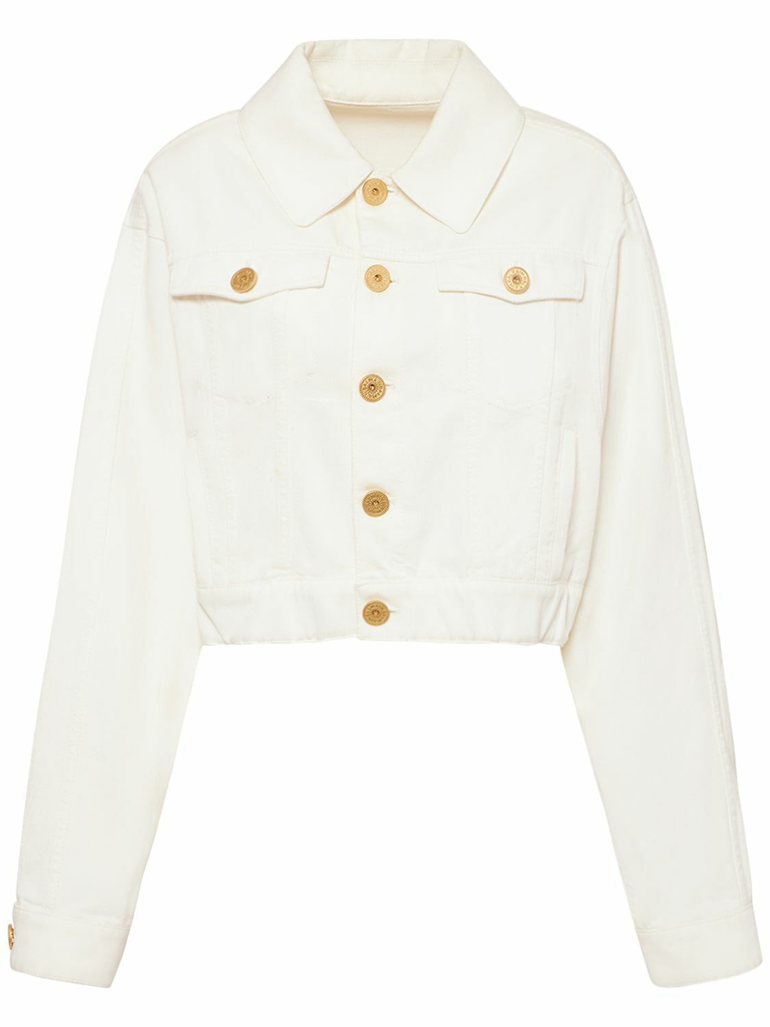 BALMAIN - Denim Cropped Jacket Balmain