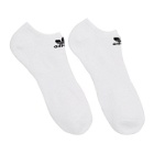 adidas Originals Six-Pack Black and White Logo Ankle Socks