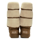 Y/Project Brown Uggs Edition Layered Boots
