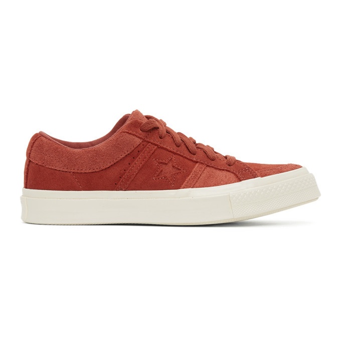 Photo: Converse Red Suede One Star Academy OX Sneakers