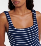 Hunza G Square Neck striped swimsuit