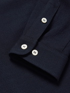 Séfr - Ripley Knitted Linen Shirt - Blue