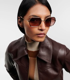 Chloé Hexagonal sunglasses