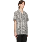 Wacko Maria Grey Snake Hawaiian Shirt